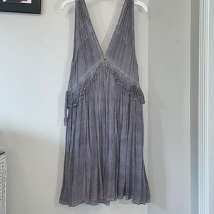 Light Grey V-Neck Sundress